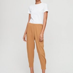 Aritzia Babaton Dexter Pants Olive Brown XS